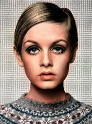 Twiggy by Nick Holdsworth - Mixed Media on Board sized 47x32 inches. Available from Whitewall Galleries